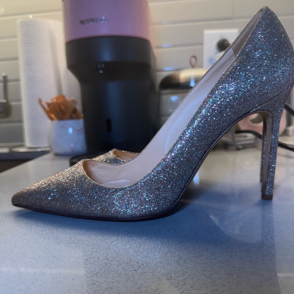 Authentic Glitter Manolo Blahnik Stilettos size 39